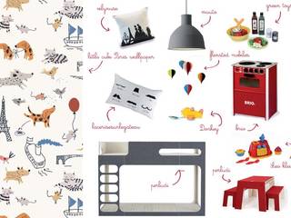 Decorazioni per la cameretta ispirate a Parigi, amisuradibimbo amisuradibimbo Nursery/kid’s room