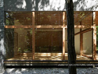 040軽井沢Cさんの家（増築）, atelier137 ARCHITECTURAL DESIGN OFFICE atelier137 ARCHITECTURAL DESIGN OFFICE Case moderne