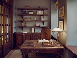 Квартира для ценителей петербургского стиля, Студия братьев Жилиных Студия братьев Жилиных Classic style study/office