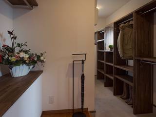 藤井下組の家, 空間設計室/kukanarchi 空間設計室/kukanarchi Eclectic style dressing room