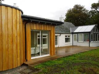 Cottage Refurbishment & Extension, Angus, Architects Scotland Ltd Architects Scotland Ltd Nhà Gỗ Wood effect