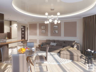 Панорамная мечта, Giovani Design Studio Giovani Design Studio Living room Beige