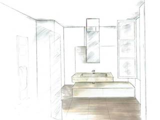 ​Métamorphose d'une salle de bain, Résolument Déco Résolument Déco Kamar Mandi Modern