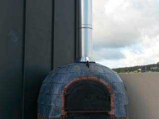 Roof terrace oven, wood-fired oven wood-fired oven Modern Terrace