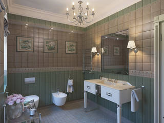 Ванная комната, Евдокимов Евдокимов Phòng tắm phong cách Bắc Âu