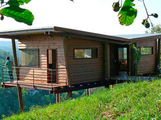 Casa em Guararema, Cabana Arquitetos Cabana Arquitetos Rustic style houses Wood Wood effect