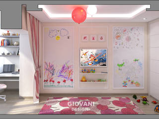 Квартира для молодой семьи, Giovani Design Studio Giovani Design Studio Phòng trẻ em phong cách tối giản
