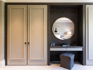 ​Bedroom at Bedford Gardens house. Nash Baker Architects Ltd Moderne slaapkamers Hout Hout