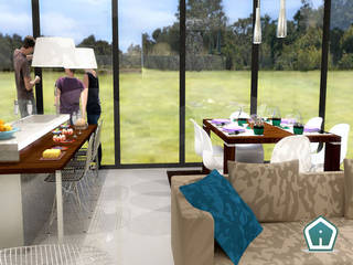 Cucine, 3d Casa Design 3d Casa Design Cocinas de estilo moderno