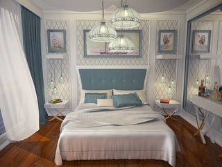 Floating Hotel Standart Room Design, Design by Bley Design by Bley 室内花园