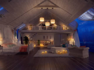 Living Spaces Near The Lagoon, Design by Bley Design by Bley Interior garden