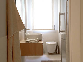 Progetto, noemi moauro noemi moauro Ванная комната в стиле модерн Дерево Эффект древесины