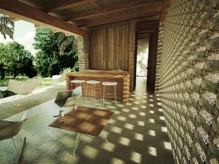 Maravillosa Cabaña Rustica, GET ARQUITECTURA GET ARQUITECTURA 露臺