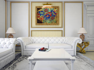 (The Russian Embassy) TM - Living Room, Abb Design Studio Abb Design Studio Interior garden