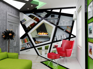 Concept (Living Room) - RU, Abb Design Studio Abb Design Studio Phòng khách