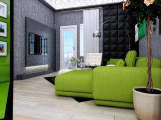 Concept (Living Room) - RU, Abb Design Studio Abb Design Studio Moderne Wohnzimmer