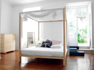 Linha Benjamim, Boa Safra Boa Safra Mediterranean style bedroom Wood Wood effect