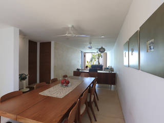 Casa Mo, FGO Arquitectura FGO Arquitectura Tropical style dining room Wood Wood effect