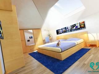 Damiano Ferrando | Architectural Visualization | Modern style bedroom