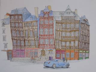 Cityscape- Croquis, Etiou Etiou