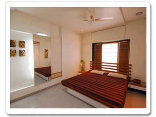 Apartment ( bedroom), Samyak c2 Infra Pvt. Ltd. Samyak c2 Infra Pvt. Ltd. Modern style bedroom