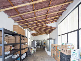 Centro de Producción de orgánicos Chilsec, Komoni Arquitectos Komoni Arquitectos ห้องครัว ไม้ไผ่ Green