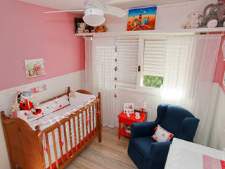 Dormitório bebê, Superstudiob Superstudiob Rustic style nursery/kids room Cotton Blue