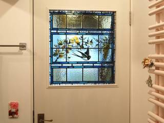 ​ビクトリア時代に描かれた美しいステンドグラス&ヴァセリンガラスのペンダントランプ, Crair Antiques クレアアンティークス Crair Antiques クレアアンティークス ドア