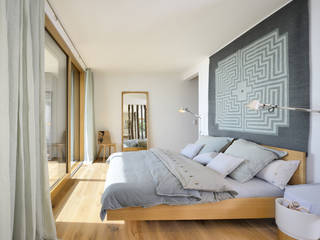 Haus am See, Bau-Fritz GmbH & Co. KG Bau-Fritz GmbH & Co. KG Modern style bedroom