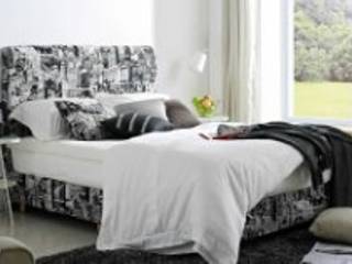 Gllamor black & white bed, Gllamor Gllamor Quartos modernos