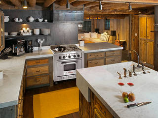 Cocina semi industrial Patagon Chef W30 estilo rústico Patagon Chef Cocinas industriales Metal Muebles de cocina