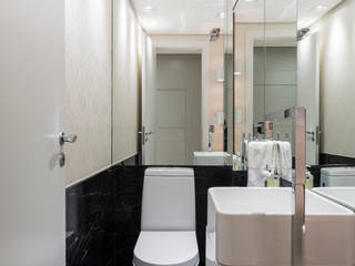 Apartamento jovem casal, B+R Arquitetura B+R Arquitetura Modern bathroom