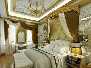 C&N Ailesi - Yatak Odası (Rusya), Abb Design Studio Abb Design Studio Classic style bedroom
