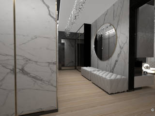 Penthouse glamour , Komplementi Komplementi Modern corridor, hallway & stairs