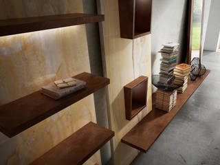 Essenziale, Dughiero studio Dughiero studio Minimalistyczne ściany i podłogi