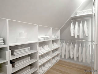 Projekt domu w Szwecji, Komplementi Komplementi Scandinavian style dressing room