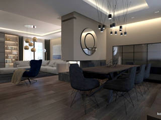 Projekt penthousu w Nowej Oliwie, Komplementi Komplementi Modern dining room