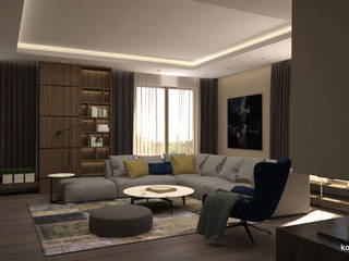 Projekt penthousu w Nowej Oliwie, Komplementi Komplementi Modern living room