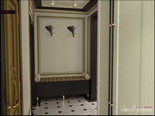 Квартира текстильщики, Valeria Bylgakova&Design group Valeria Bylgakova&Design group Eclectic style corridor, hallway & stairs Stone
