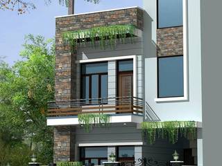 Construction / Civil Work, S.R. Buildtech – The Gharexperts S.R. Buildtech – The Gharexperts Asian style houses