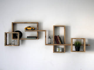 Etagère Murale , YvaR YvaR Eclectic style living room Wood Wood effect