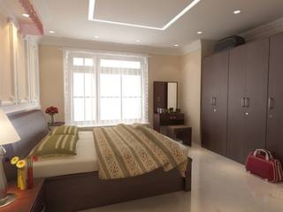 Interiors, S.R. Buildtech – The Gharexperts S.R. Buildtech – The Gharexperts Asian style bedroom