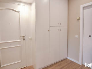 ¡Nuestro pequeño apartamento se convirtió en un lujoso hogar!, iloftyou iloftyou Modern corridor, hallway & stairs