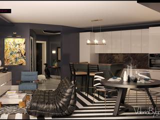 Голливу, Valeria Bylgakova&Design group Valeria Bylgakova&Design group Eclectic style living room