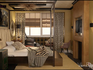 Голливу, Valeria Bylgakova&Design group Valeria Bylgakova&Design group Eclectic style bedroom