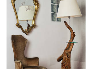 Lampada dal mare, Radice In Movimento Radice In Movimento Rustic style living room Wood Wood effect