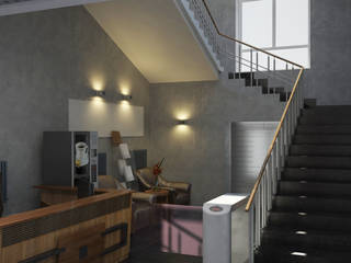 Холл в заводском комплексе, MEL design MEL design Commercial spaces