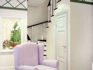 Colours of Provence, Marina Sarkisyan Marina Sarkisyan Pasillos, vestíbulos y escaleras de estilo rural