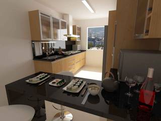 Cocinas Modelo Apartamentos EVC, OPFA Diseños y Arquitectura OPFA Diseños y Arquitectura Modern kitchen