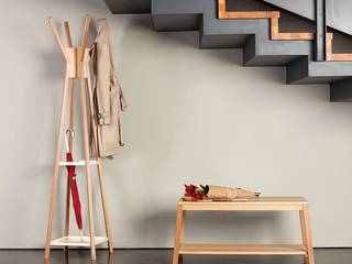 Meble do przedpokoju Magellan, onemarket.pl onemarket.pl Scandinavian style corridor, hallway& stairs Wood Wood effect